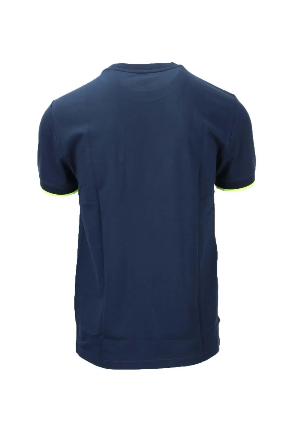 T-Shirt con taschino in cotone piquet dettagli fluo