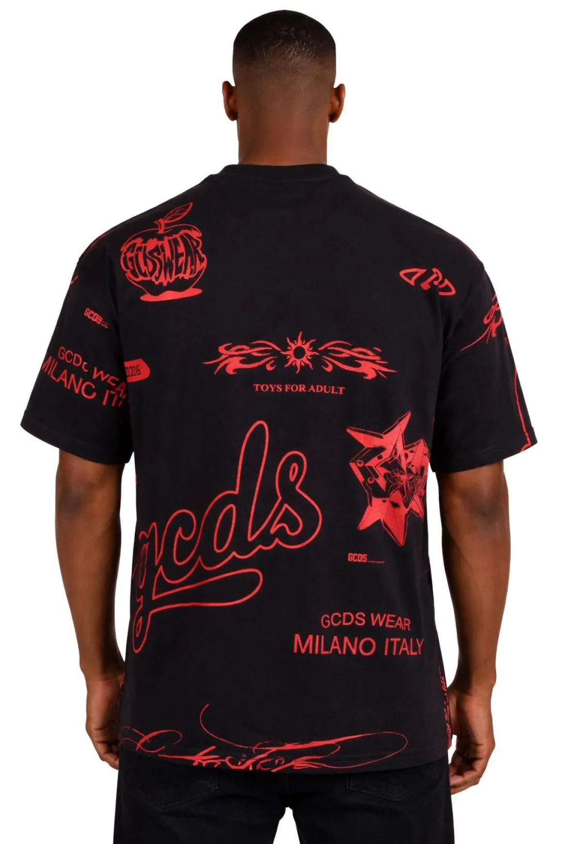 T-Shirt hall over history Grafica Rossa