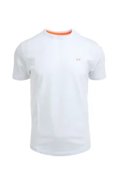 T-Shirt in cotone piquet dettagli fluo