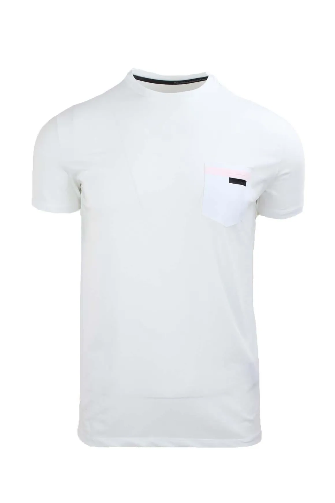 T-shirt in cotone stretch con taschino