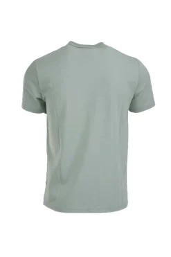 Tshirt in piquet stretch di cotone e seta