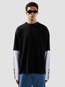 T-Shirt manica lunga con stampa GCDS WEAR