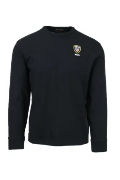 T-shirt manica lunga in jersey con logo