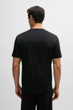 Tshirt mezza manica con logo glitterato double B