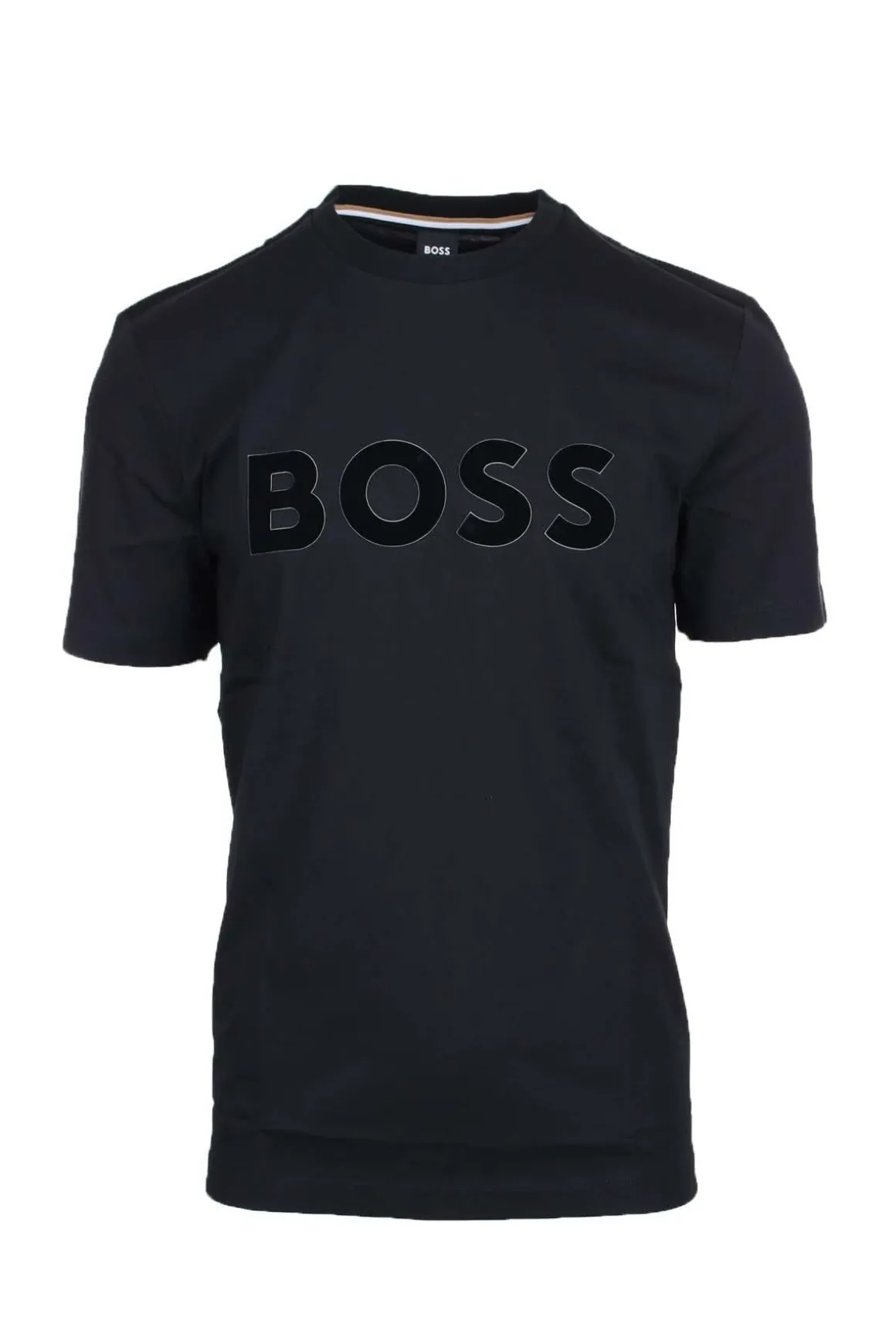 Tshirt mezza manica con scritta BOSS