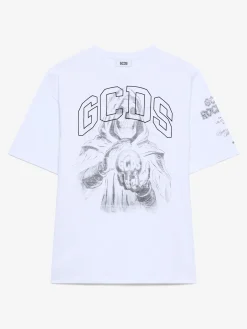 T-shirt mezza manica con stampa gotica