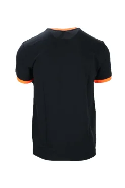 T-shirt mezza manica in cotone piquet dettagli fluo