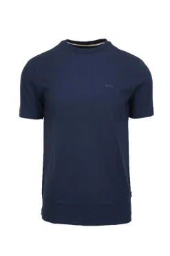 T-shirt mezza manica in cotone con logo Boss
