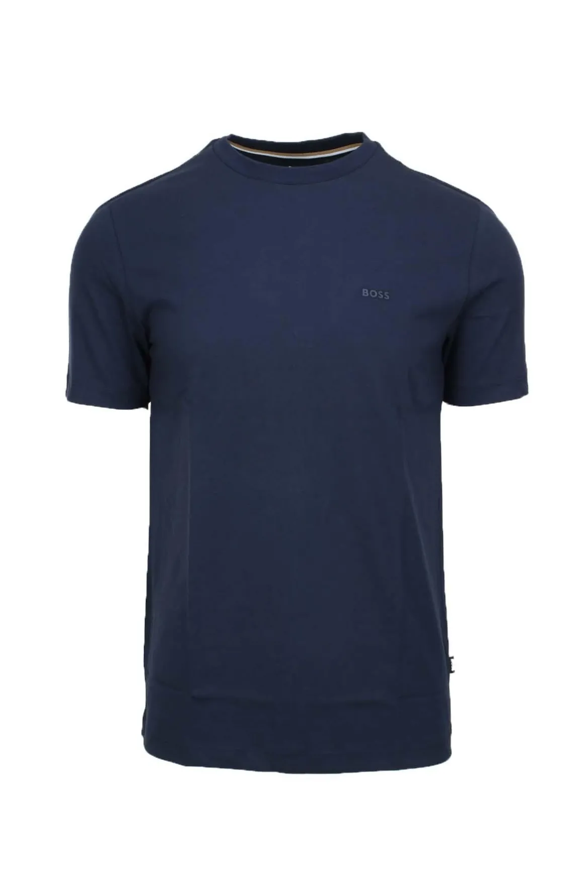 T-shirt mezza manica in cotone con logo Boss
