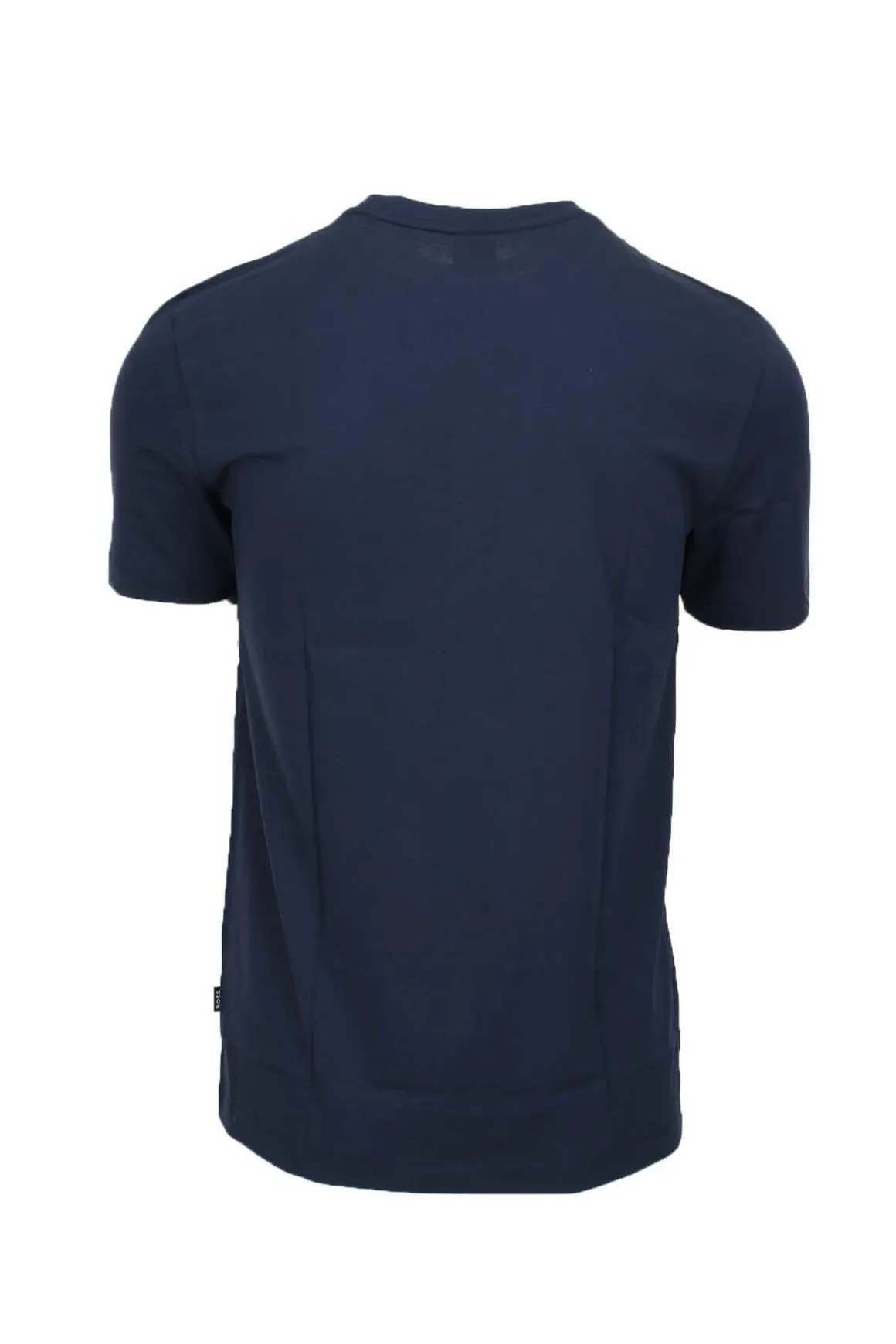 T-shirt mezza manica in cotone con logo Boss