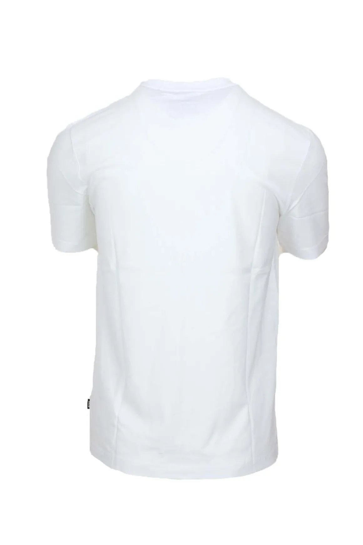 T-shirt mezza manica in cotone con maxi logo Boss