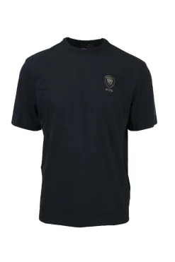 T-shirt mezza manica scudetto Blauer argento NYPD