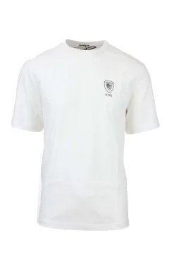 T-shirt mezza manica scudetto Blauer argento NYPD