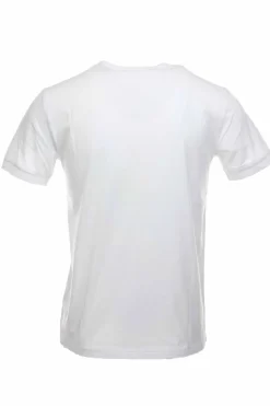 T-shirt mezza manica stampa e ricamo