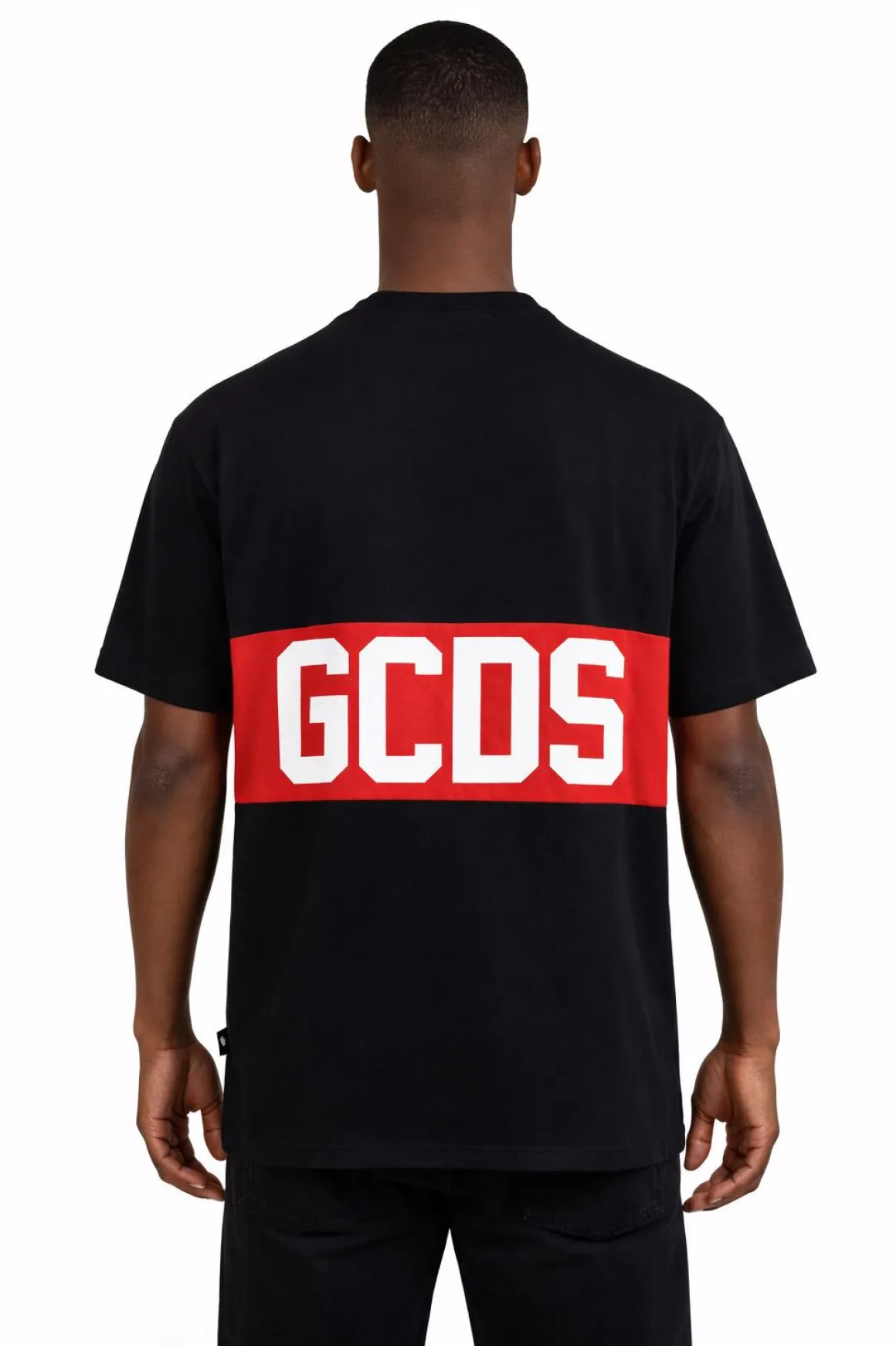 T-Shirt mezza manica Uomo Banda Logata Fronte Retro