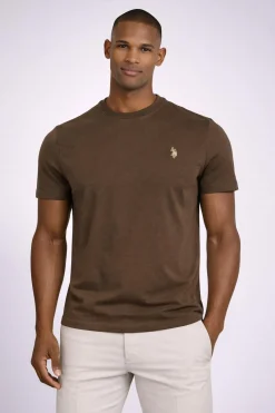 T-Shirt Uomo Cotone con logo ricamato