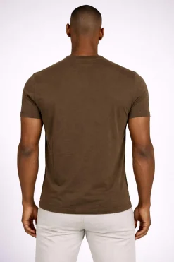 T-Shirt Uomo Cotone con logo ricamato