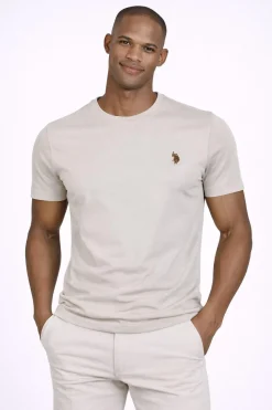 T-Shirt Uomo Cotone con logo ricamato