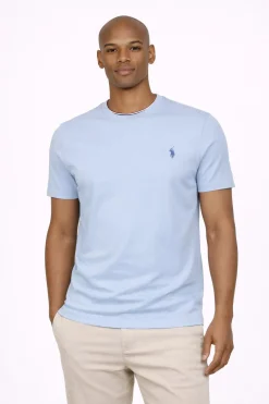 T-Shirt Uomo Cotone con logo ricamato