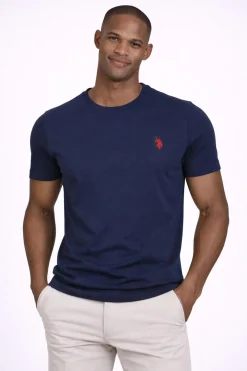 T-Shirt Uomo Cotone con logo ricamato