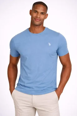 T-Shirt Uomo Cotone con logo ricamato