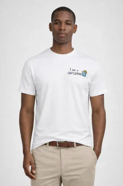 T-Shirt Uomo Cotone Stampa I Am A Gintleman