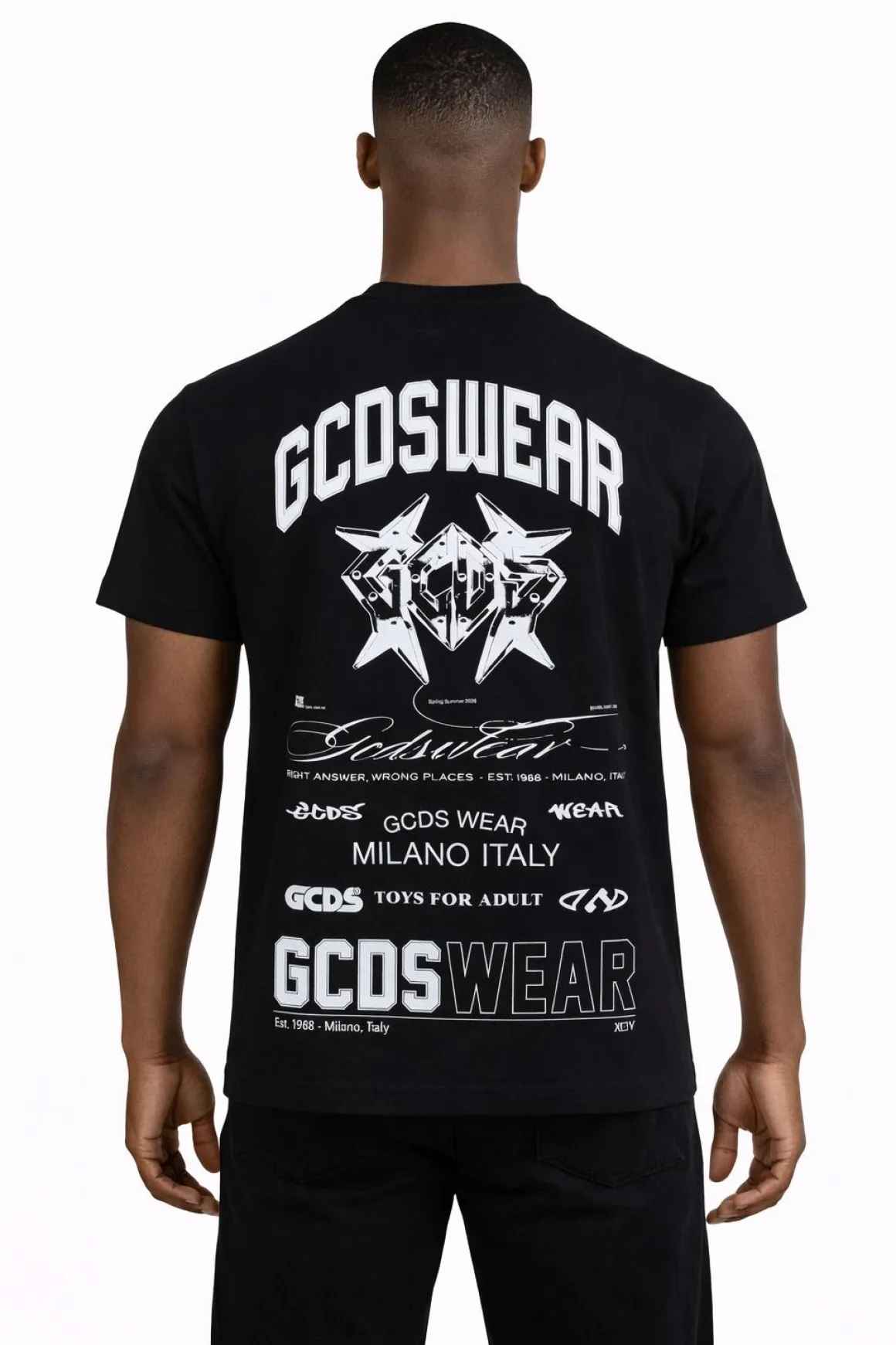 T-Shirt Uomo History Stampa Fronte Retro