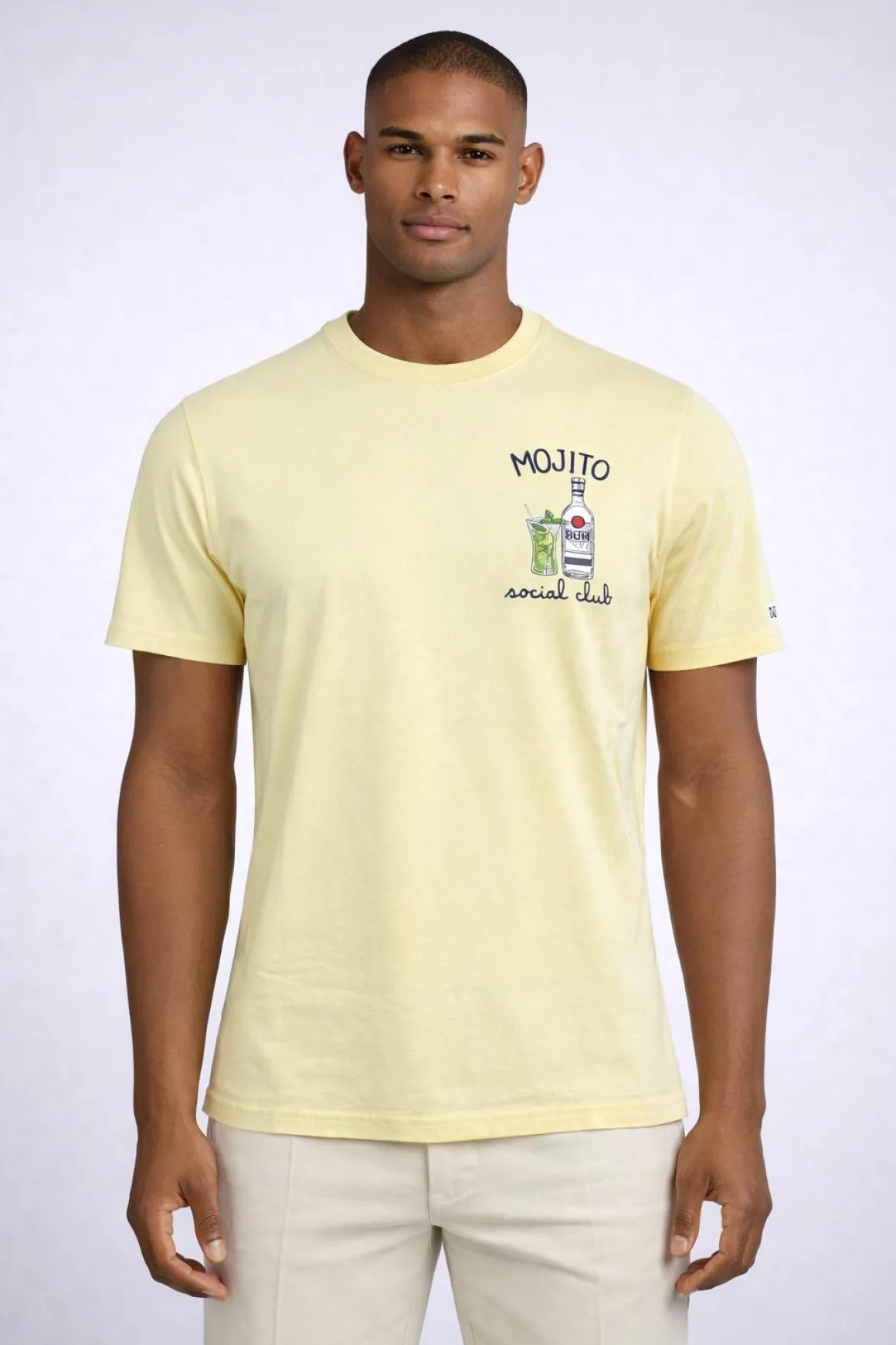 T-shirt uomo ricamo Mojito Social Club in cotone