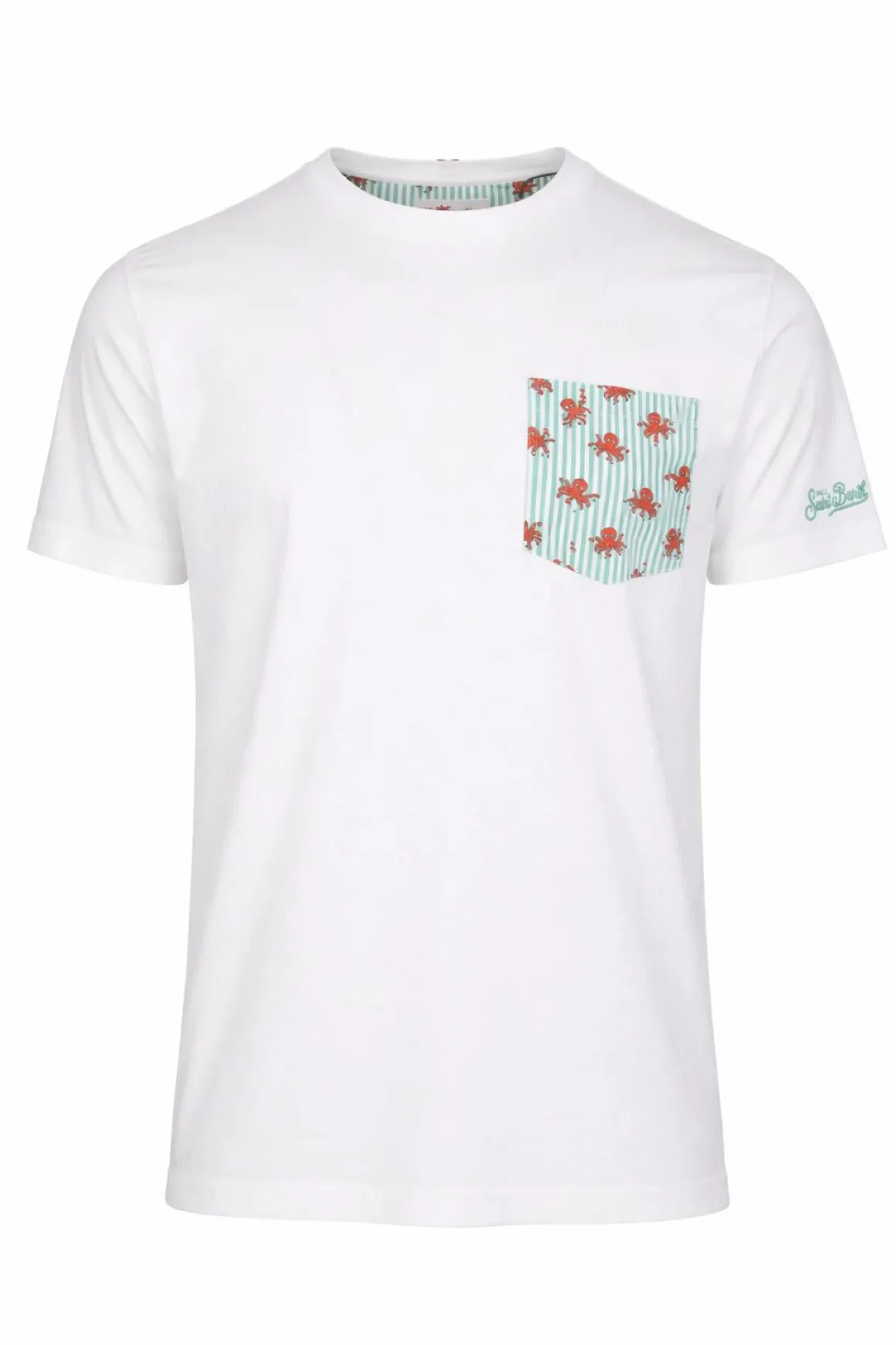 T-Shirt Uomo Taschino Polipi Cotone Premium